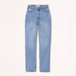 Abercrombie & Fitch Curve Love Ultra High Rise 90s Straight Jean size 27 Short